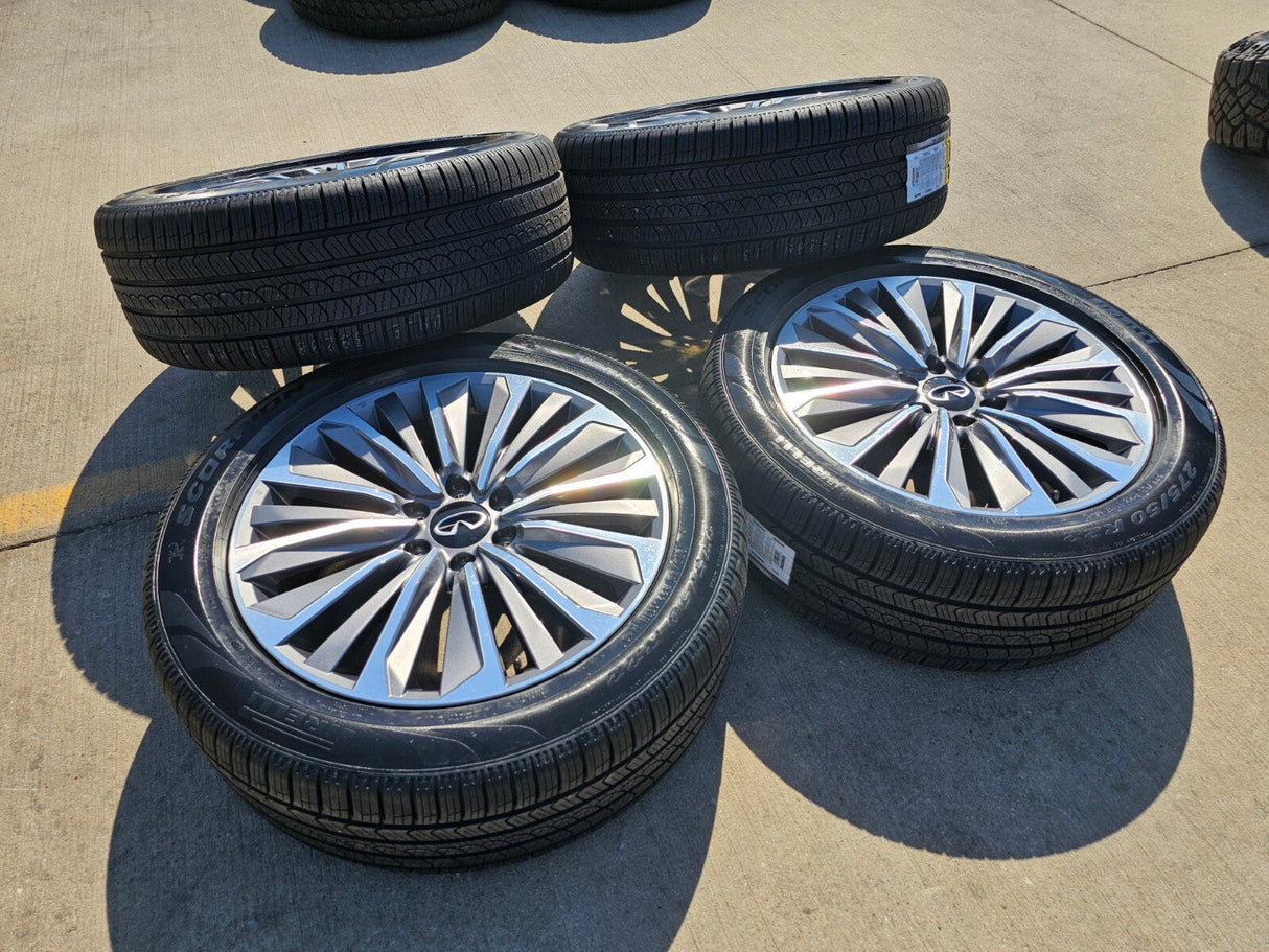 22" Infiniti QX80 QX56 Nissan Titan Armada OEM 94236 wheels rims 2025 2026 NEW Texas Truck Tire
