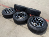18" Ford Bronco wheels rims black 10389 Ranger tires 2022 2023 2024 2025 Texas Truck Tire