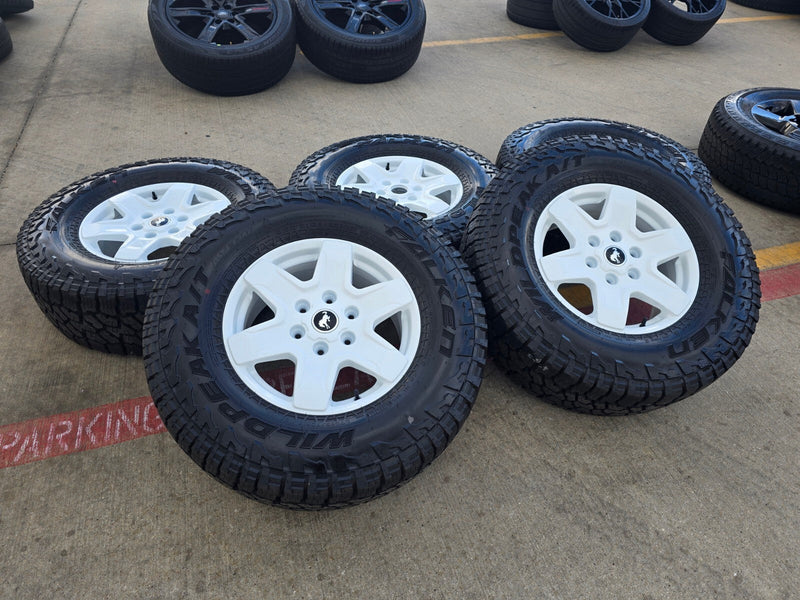 (5) 17" Ford Bronco wheels rims 95292 10383 SASQUATCH Ranger 2024 2025 2026 NEW Texas Truck Tire