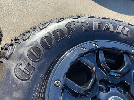 17" Ford Bronco SASQUATCH wheels rims BEADLOCK 10388 Ranger GOODYEAR M/T Texas Truck Tire