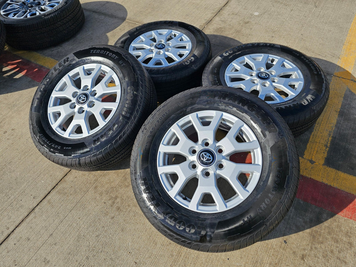 17" Toyota Tacoma 4Runner TRD OEM 94254 10637 wheels rims 2025 2026 GOODYEAR Texas Truck Tire