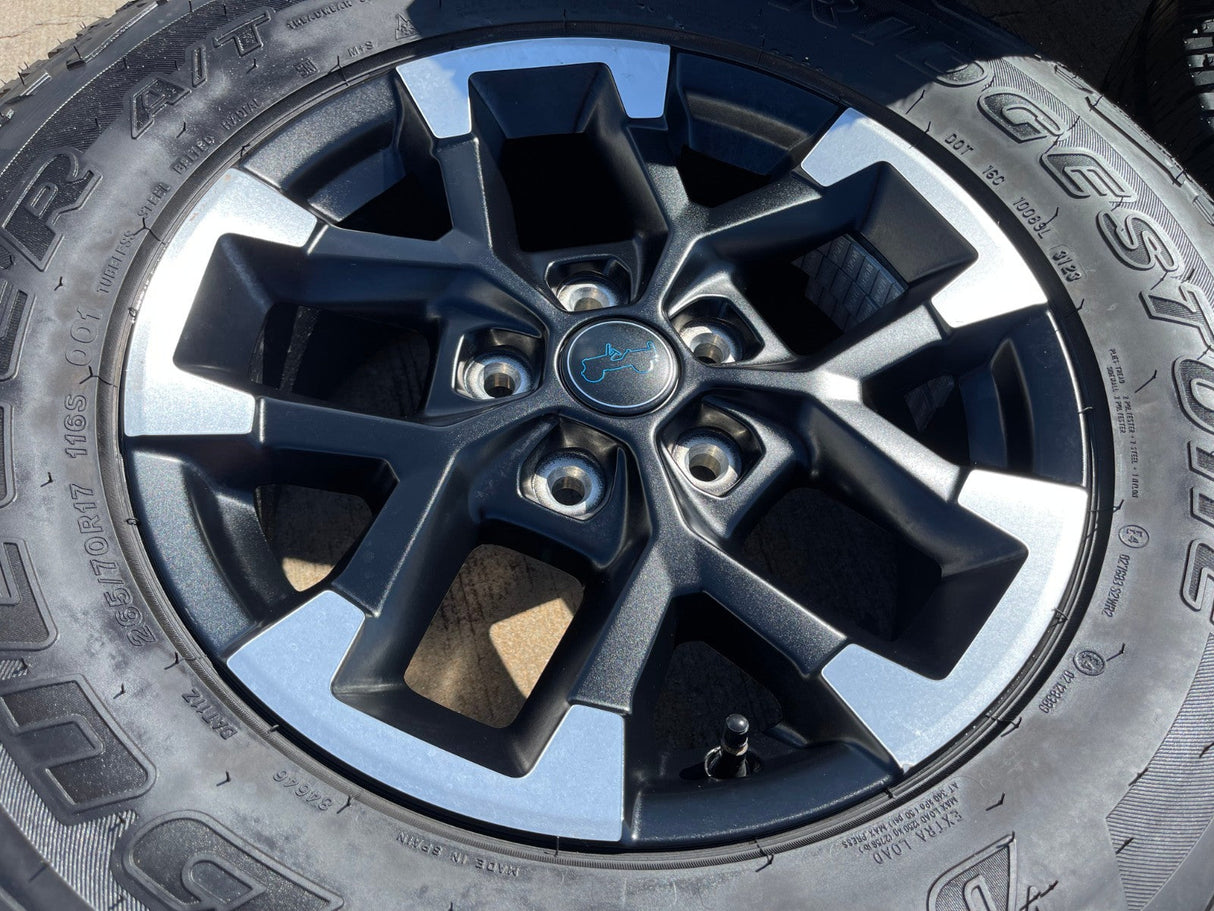 17" Jeep Wrangler Rubicon OEM Black wheels rims 9328 Gladiator 2025 2026 NEW Texas Truck Tire
