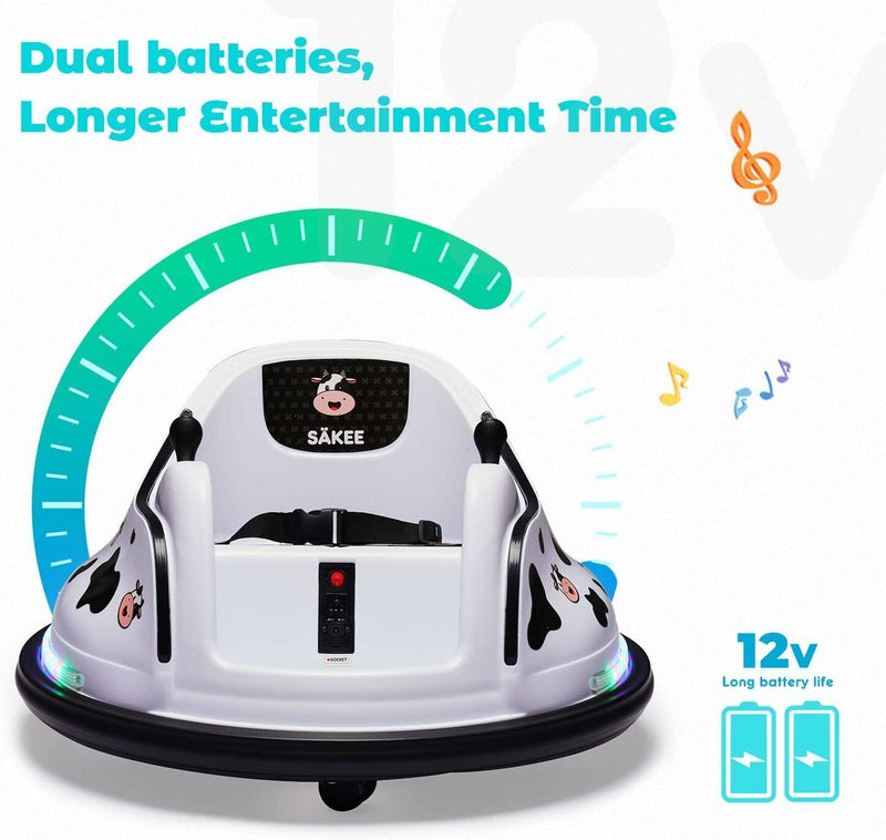 Flashing Lights Music Stickers for Electric Bumper Cars - SÄKEE Remote Control