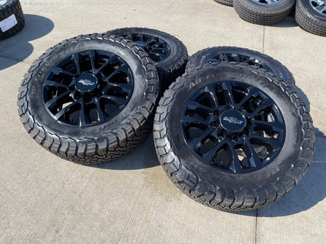 20" Chevy Silverado Trail Boss GMC AT4 2500 OEM 94030 wheels rims BFG KO3 Texas Truck Tire