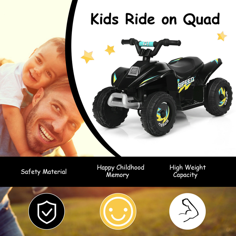 ATV Eléctrica para Niños Pequeños de 6V con Reversa - Regalo Ideal para Niños