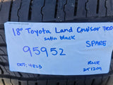 18" Toyota Land Cruiser OEM TRD black wheel rim 95952 Tundra Sequoia Texas Truck Tire