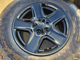 17" Jeep Gladiator BLACK OEM wheels rims 9235 Wrangler 2024 2025 2026 NEW Texas Truck Tire