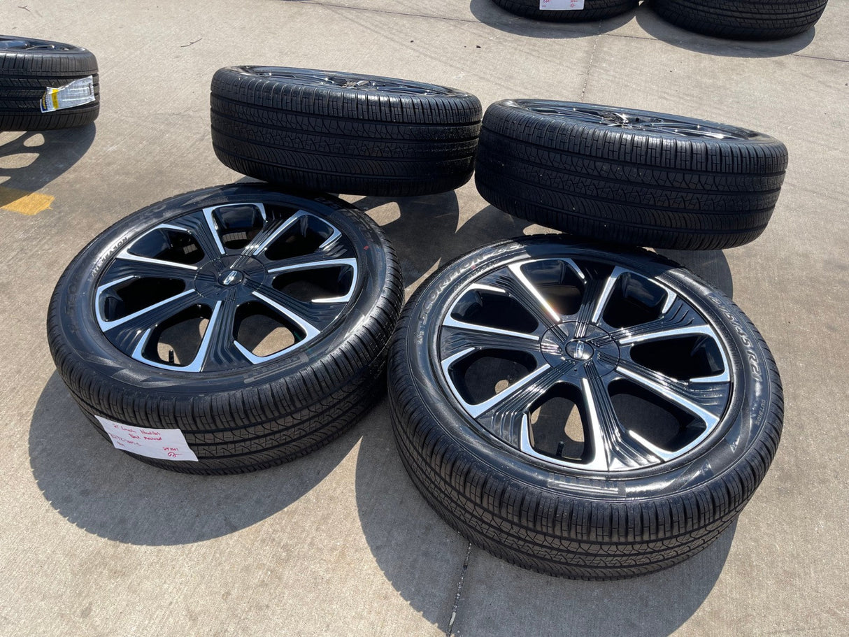 21" Lincoln Nautilus Black Label OEM 10563 rims wheels 2023 2024 2025 2026 NEW Texas Truck Tire