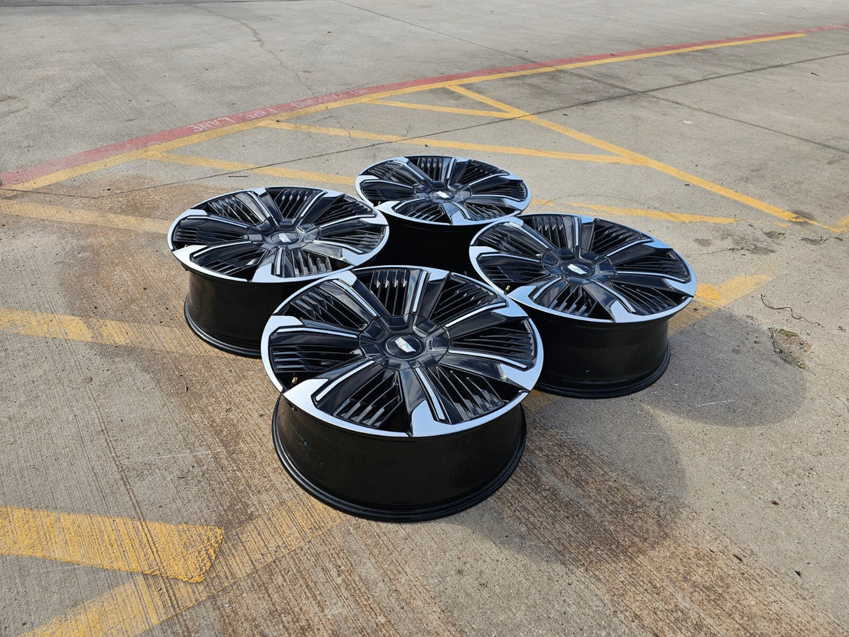24" Cadillac Escalade IQ EV OEM 8x165 wheels rims Hummer 2500 2024 2025 2026 NEW Texas Truck Tire