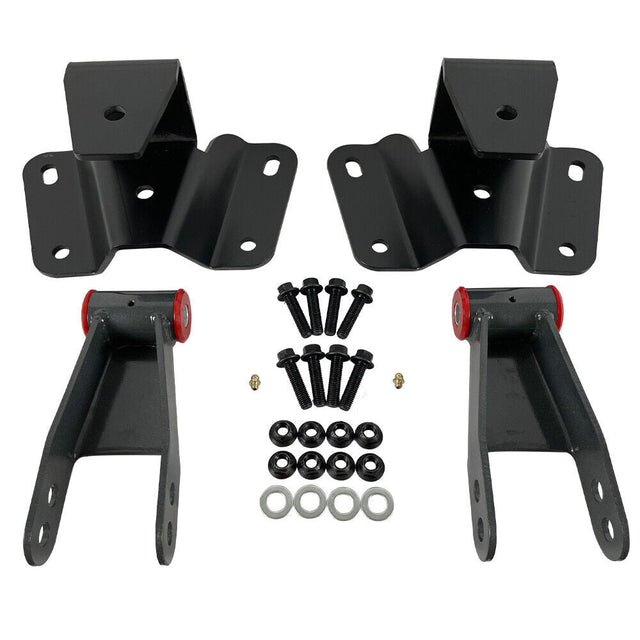 DJM Suspension F100/F150 4 inch Rear Hanger and Shackle Kit - 1973-1996 Ford F-Series DJM Suspension