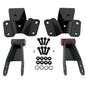 DJM Suspension F250/F350 4 inch Rear Hanger & Shackle Kit - 1987-1997 Ford F-Series DJM Suspension