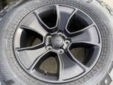 (5) 17" Jeep Wrangler Rubicon OEM 96226 wheels rims Gladiator FALKEN A/T3 NEW Texas Truck Tire