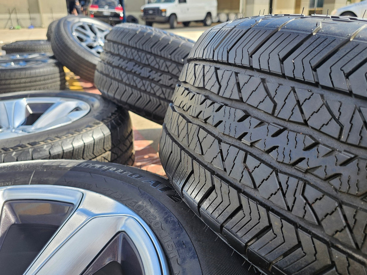 20" Dodge Ram 1500 OEM Laramie wheels rims 2681 tires HANKOOK DYNAPRO A/T2 Texas Truck Tire