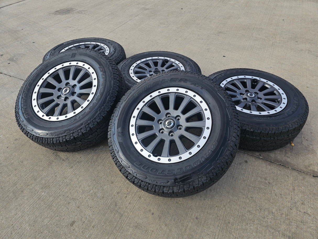 (4) 18" INEOS Grenadier OEM wheels rims tires beadlock 2023 2024 2025 2026 NEW Texas Truck Tire