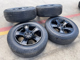 20" Dodge Ram 1500 OEM LIMITED Black 2676 2723 wheels rims NEW HANKOOK A/T2 Texas Truck Tire