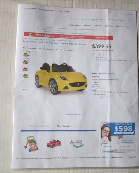 Rev up the Fun with the Ferrari California T Kids' Electric Car