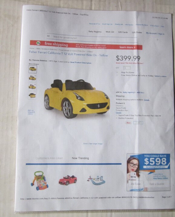 Rev up the Fun with the Ferrari California T Kids' Electric Car