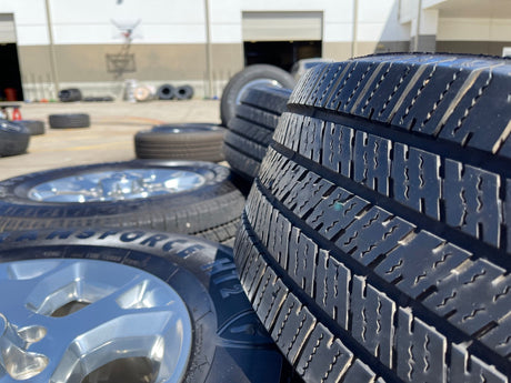 18" Ram 2500 3500 Laramie Power Wagon OEM wheels rims 2693 tires FIRESTONE H/T2 Texas Truck Tire