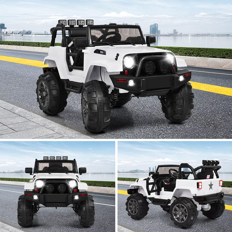 12V Electric Jeep Ride-On Car with Parental Remote Control and MP3 Player for Kids