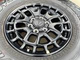 18" Toyota Tundra TSS T FORCE TRD OEM black wheels rims Sequoia 2025 NEW 35" Texas Truck Tire