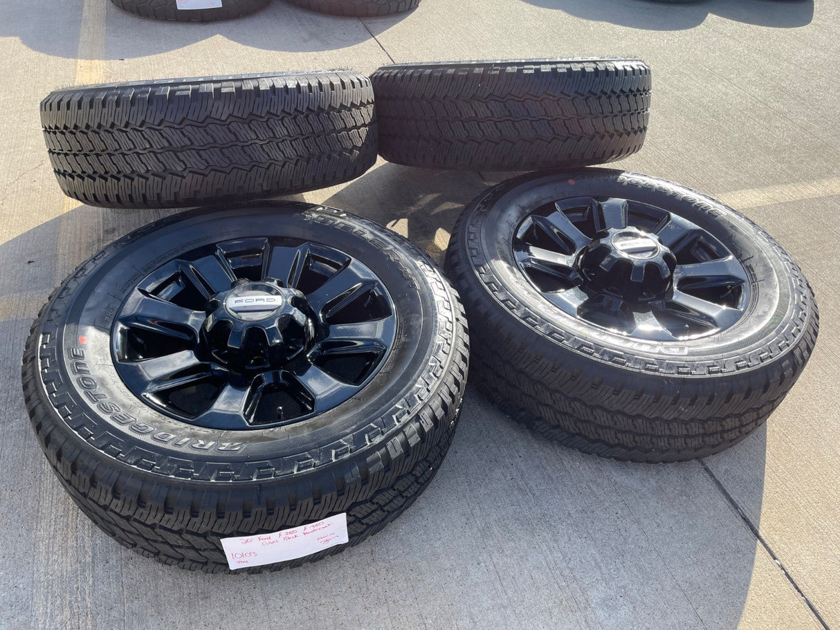 20" Ford F-250 F-350 Platinum OEM rims wheels 10103 tires BRIDGESTONE A/T NEW Texas Truck Tire