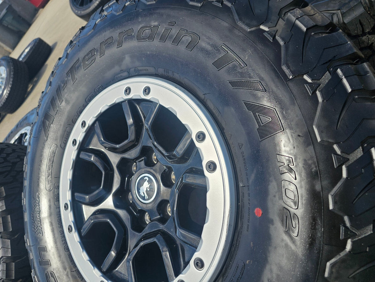 17" Ford Bronco SASQUATCH wheels rims BEADLOCK 10388 Ranger BFG KO2 A/T 37" NEW Texas Truck Tire