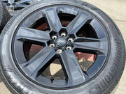 22" Ford F-150 LOBO LARIAT OEM black rims wheels tires Expedition 2026 2027 NEW Texas Truck Tire
