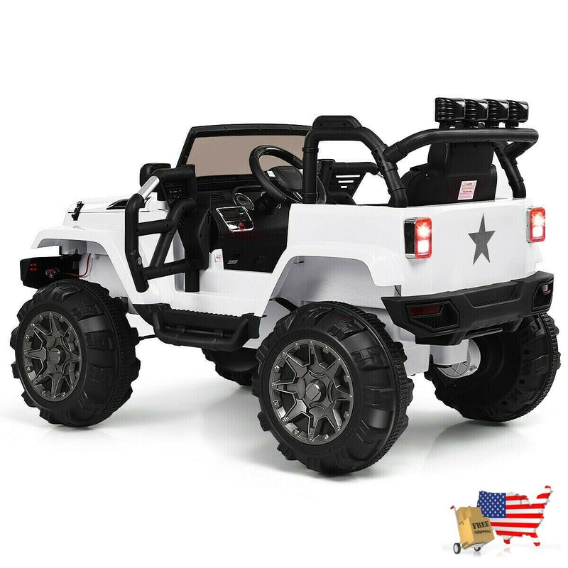 12V Kids Ride-On Toy Truck with LED Lights