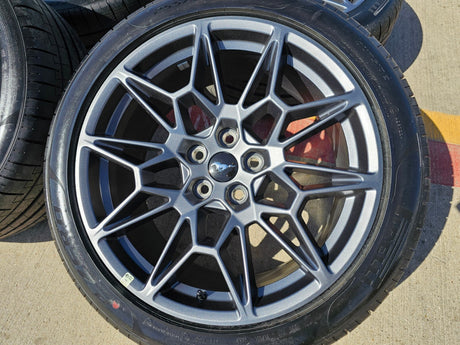 19" Ford Mustang GT Track Pack OEM 10600 10603 wheels rims 2025 2026 TPMS NEW Texas Truck Tire