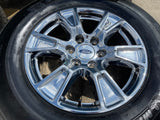 18" Ford F-150 Expedition OEM Lariat CHROME rims wheels 3998 tires NEW MICHELIN Texas Truck Tire