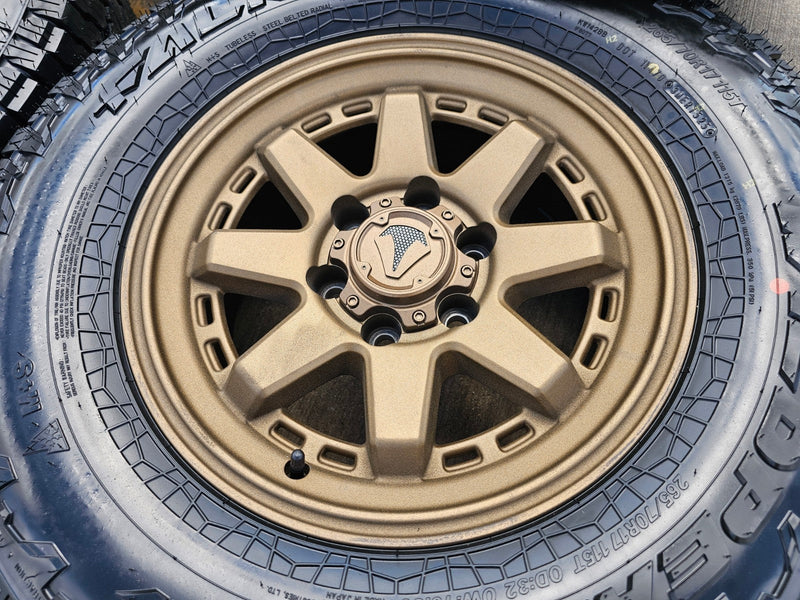 17" 4Runner Toyota Tacoma OEM BRONZE wheels rims FJ FALKEN WILDPEAK A/T4 NEW Texas Truck Tire