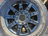 20" GMC Sierra DENALI 2500 3500 OEM 14137 5963 wheels rims Silverado tires A/T Texas Truck Tire