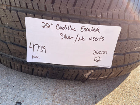 22" Cadillac Escalade OEM 4739 wheel rim 2016 2017 2018 2019 2020 SPARE Texas Truck Tire