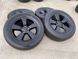 20" Dodge Ram 1500 OEM wheels rims 2495 black 5x139 tires BRIDGSETONE NEW Texas Truck Tire