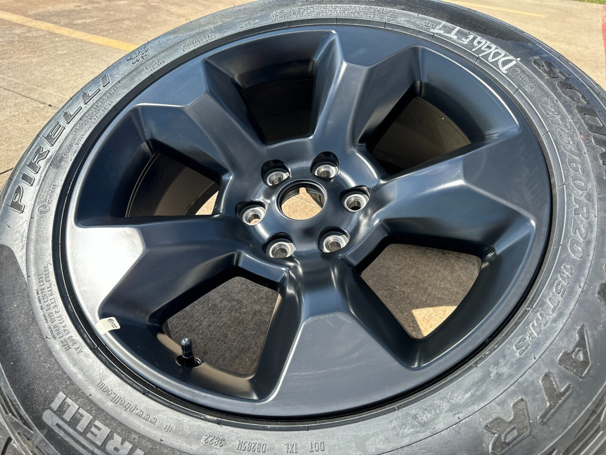 20" Ram 1500 OEM 2021 2022 2023 2024 2025 spare wheel rim black 2675 2722 Texas Truck Tire