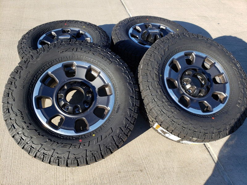 18" Ford F-250 F-350 OEM TREMOR rims wheels 10482 FALKEN A/T4 33" NEW Texas Truck Tire