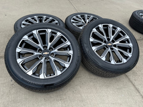 22" Chevy Tahoe Silverado Suburban OEM wheels rims 2022 2023 2024 2025 2026 NEW Texas Truck Tire
