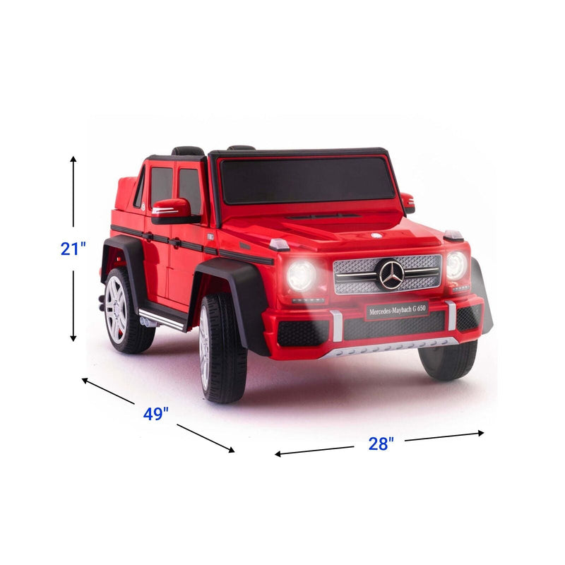 2022 Mercedes Maybach G650 Ride On Kids Toy Car 12V AMG Upgraded Version with Remote Control and Realistic Features