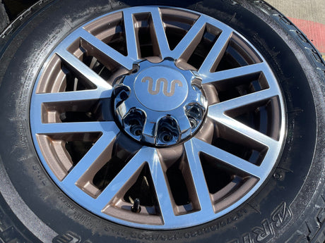 20" Ford F-250 F-350 KING RANCH OEM 10104 rims wheels BRIDGESTONE DUELER A/T Texas Truck Tire