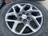 20" GMC Sierra Yukon AT4 Tahoe Silverado OEM wheels rims tires 2022 2023 2024 Texas Truck Tire