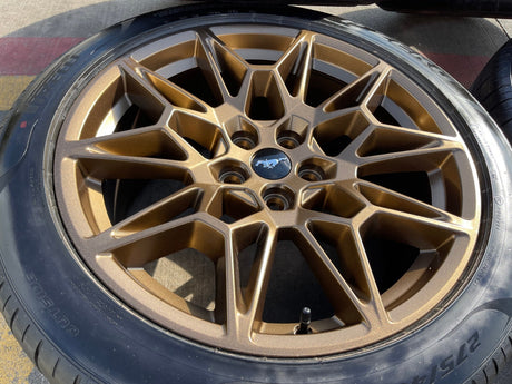 19" Ford Mustang GT Track Pack OEM 10600 10603 Bronze wheels rims 2026 2027 NEW Texas Truck Tire