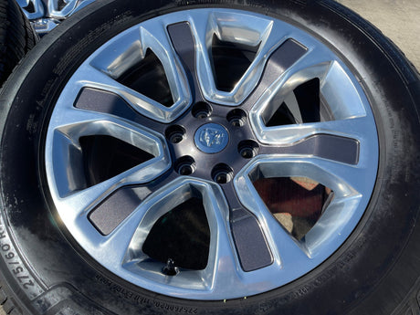 20" Dodge Ram 1500 OEM Laramie Long Horn 2678 2682 wheels rims MICHELIN DEFENDER Texas Truck Tire