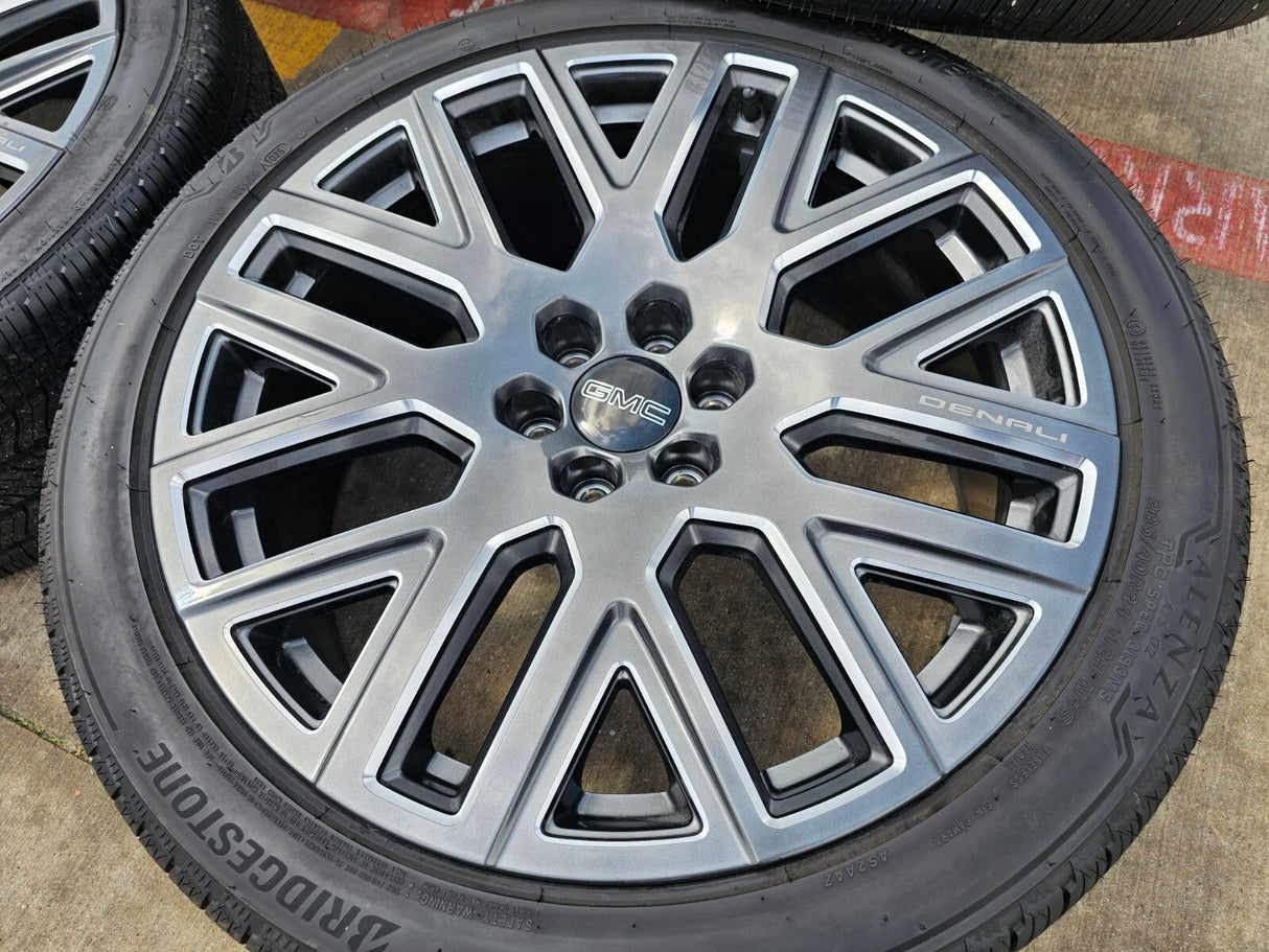 24" GMC Yukon Sierra DENALI OEM wheels rims 2022 2023 2024 2025 2026 NEW Texas Truck Tire