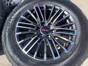 20" GMC Sierra Yukon Chevy Silverado OEM wheels rims 2024 2025 2026 CONTINENTAL Texas Truck Tire