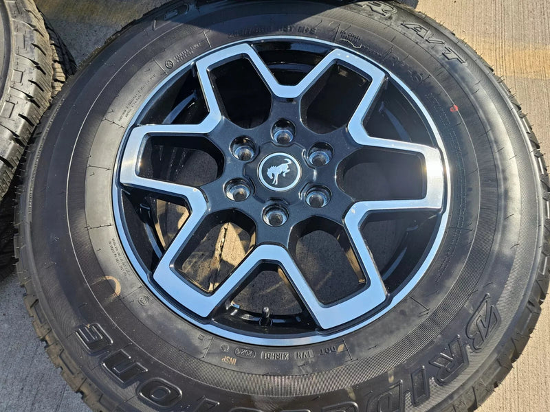 18" Ford Ranger Bronco wheels rims tires black 95213 tires 2023 2024 2025 NEW Texas Truck Tire