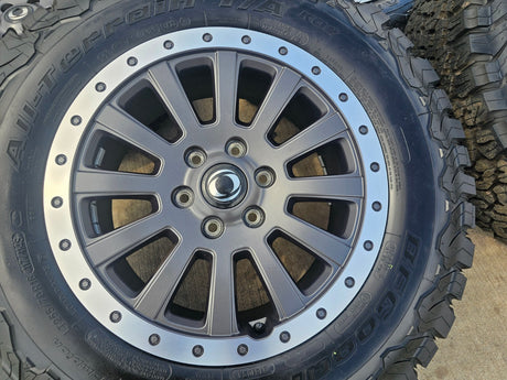 (5) 18" INEOS Grenadier OEM wheels rims beadlock 2023 2024 2025 2026 NEW BFG Texas Truck Tire