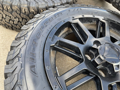 20" Toyota Tundra Sequoia T FORCE TSS TRD OEM black wheels rims 5x150 NEW BFG Texas Truck Tire