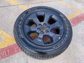 (1) 20" Dodge Ram 1500 OEM Laramie Black 2680 wheel Spare 2024 2025 2026 Texas Truck Tire