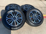 20" Nissan Titan PRO-4X Armada OEM wheels rims tires black 2023 2024 2025 2026 Texas Truck Tire