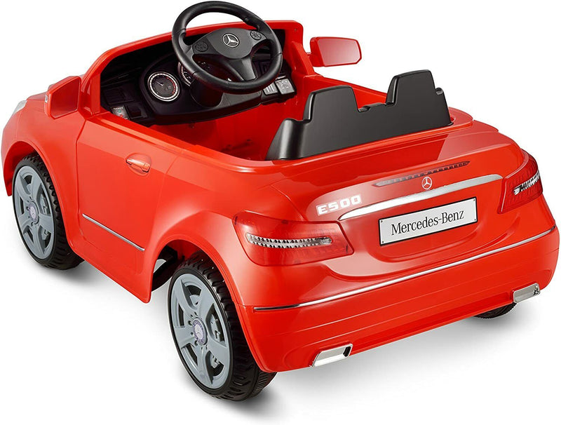 Kid Motorz Mercedes Benz E550 Ride-On Car in Red - 1 Seater, Rechargeable 6-Volt Battery